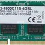 G.Skill DDR3L με Module 1x4GB και Ταχύτητα 1600 για Laptop F3-1600C11S-4GSL