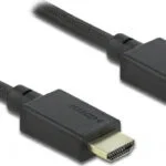 DeLock HDMI 2.1 Cable HDMI male - HDMI male 1m Μαύρο 85387