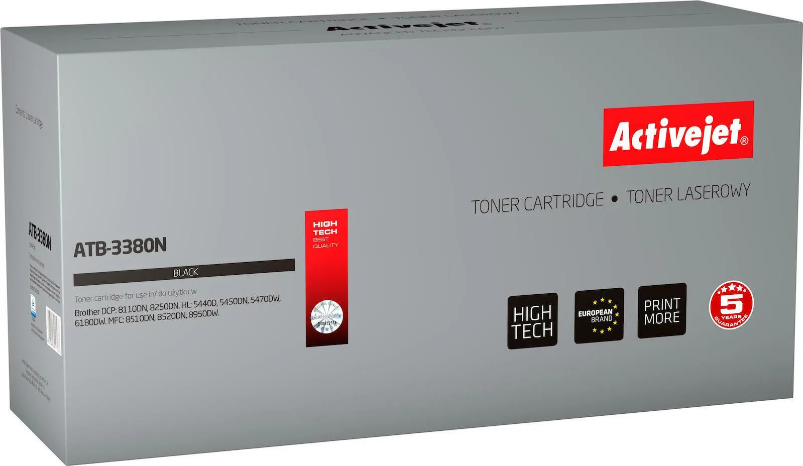 20210226135508_active_jet_symvato_toner_brother_tn_3380 Active Jet Συμβατό Toner για Laser Εκτυπωτή Brother TN-3380BK 8000 Σελίδων Μαύρο - Image 1