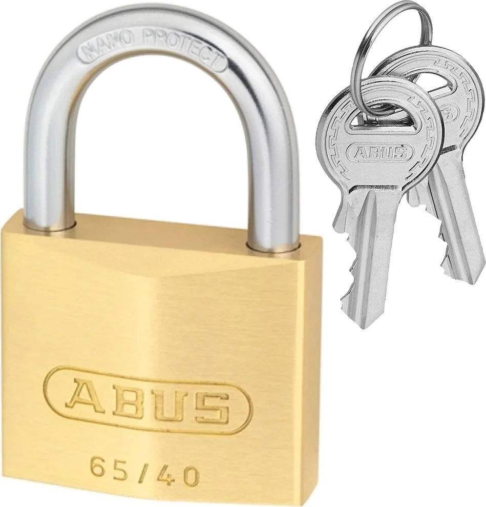 20210226160949_abus_40mm_65_40 Abus Ατσάλινο Λουκέτο Πέταλο με Κλειδί 40mm 65/40 - Image 1