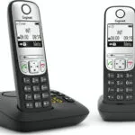 Gigaset A690A Duo Ασύρματο Τηλέφωνο Duo με Ελληνικό Μενού Μαύρο