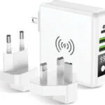 Forcell Multifunction 4in1 Wireless Power Bank 8000mAh 15W με 2 Θύρες USB-A και Θύρα USB-C Λευκό