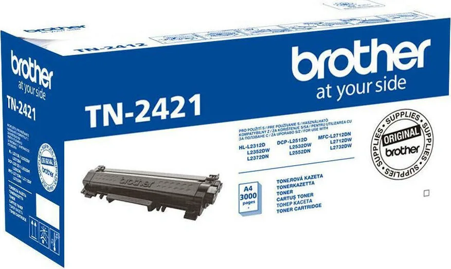 20210302121132_brother_tn_2421_black_toner_tn2421 Brother TN-2421 Γνήσιο Toner Laser Εκτυπωτή Μαύρο High Yield 3000 Σελίδων TN-2421 - Image 1
