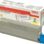 OKI 46490605 Γνήσιο Toner Laser Εκτυπωτή Κίτρινο High Capacity 6000 Σελίδων