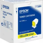 Epson 0747 Γνήσιο Toner Laser Εκτυπωτή Κίτρινο 8800 Σελίδων (C13S050747)