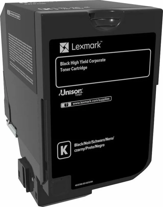 Lexmark 74C2HKE Γνήσιο Toner Laser Εκτυπωτή Μαύρο High Yield 20000 Σελίδων 74C2HKE - Image 1