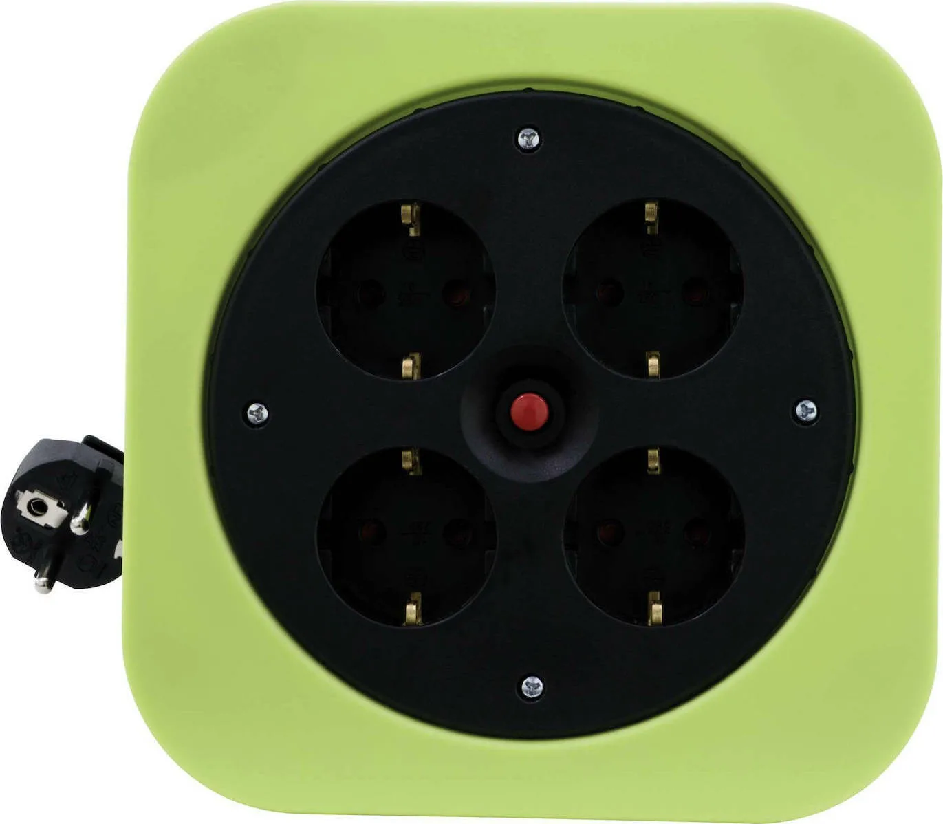 REV Cable Box S S-Box Green 10m Μπαλαντέζα Καρούλι Κλειστού Τύπου 4 Θέσεων με Καλώδιο 10m Διατομή 3 x 1.5mm² και Γείωση 0010012400 - Image 1