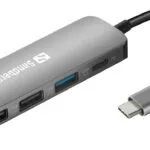 Sandberg USB-C Docking Station με HDMI 4K PD Ασημί (136-32)