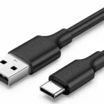 Ugreen US287 USB 2.0 Cable USB-C male - USB-A 60W Μαύρο 1.5m (60117)