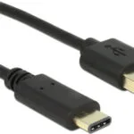 DeLock Regular USB 2.0 Cable USB-C male - USB-A male Μαύρο 2m (83327)