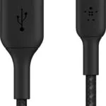 Belkin Braided USB 2.0 Cable USB-C male - USB-A 15W Μαύρο 3m (CAB002bt3MBK)