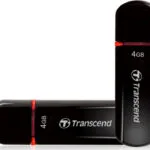 Transcend JetFlash 600 4GB USB 2.0 Stick Μαύρο