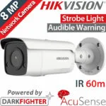 Hikvision DS-2CD2T86G2-ISU/SL IP Κάμερα Παρακολούθησης 4K Αδιάβροχη με Αμφίδρομη Επικοινωνία και Φακό 2.8mm