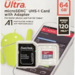 Sandisk Ultra microSDXC 64GB Class 10 U1 A1 UHS-I με αντάπτορα