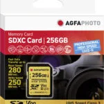 AgfaPhoto Professional SDXC 256GB Class 10 U3 V90 UHS-II