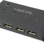 LogiLink USB 2.0 Hub 4 Θυρών με σύνδεση USB-A και Εξωτερική Παροχή Ρεύματος (UA0141)