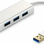 Level One USB 3.0 Hub 3 Θυρών με σύνδεση USB-A / Ethernet Ασημί (USB-0503)