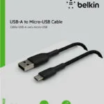 Belkin Braided USB 2.0 to micro USB Cable Μαύρο 1m (CAB007bt1MBK)