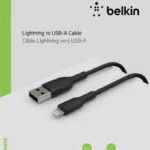 Belkin Regular USB to Lightning Cable Μαύρο 1m (CAA001bt1MBK)