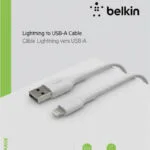Belkin Regular USB to Lightning Cable Λευκό 1m (CAA001bt1MWH)