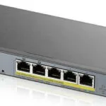 Zyxel GS1350-6HP Managed L2 PoE+ Switch με 5 Θύρες Gigabit (1Gbps) Ethernet και 1 SFP Θύρα