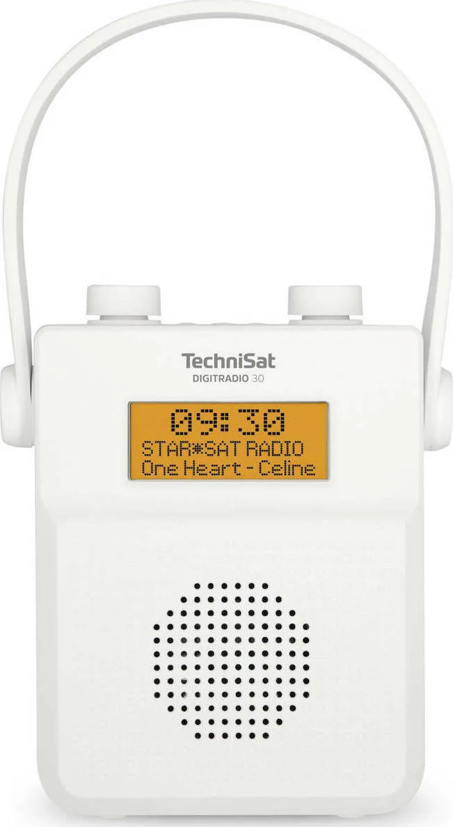 20210308164001_technisat_digitradio_30_white Technisat DigitRadio 30 Φορητό Ραδιόφωνο Επαναφορτιζόμενο DAB με Bluetooth Λευκό - Image 1