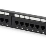 Digitus Patch Panel Unshielded για Rack 1U 19" 24 Θυρών cat5e Μαύρο DN-91524U