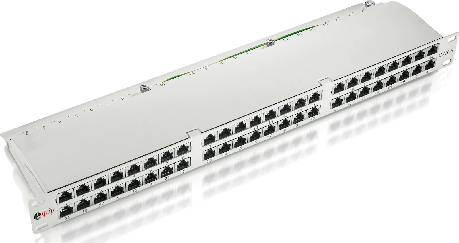 20210309093548_1b7d7758 Equip Patch Panel STP 19" 48xRJ45 Cat.6 Μαύρο - Image 1