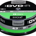 Intenso Εγγράψιμα DVD-R 16x 4.7GB Cake Box 25τμχ 4801154