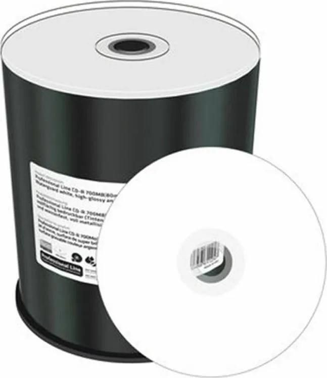 20210309093917_mediarange_cd_r_printable_700mb_100tmch_mrpl501_c MediaRange Εγγράψιμα CD-R 52x Printable 700MB Cake Box 100τμχ (MRPL501-C) - Image 1