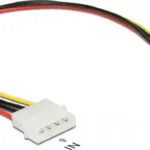 DeLock 4-Pin Molex - 15-Pin Sata Cable 0.3m Μαύρο 85513