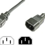 Digitus IEC C14 - IEC C13 Cable 5m Μαύρο AK-440201-050-S