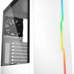 Sharkoon RGB Slider Gaming Midi Tower Κουτί Υπολογιστή με Πλαϊνό Παράθυρο Λευκό