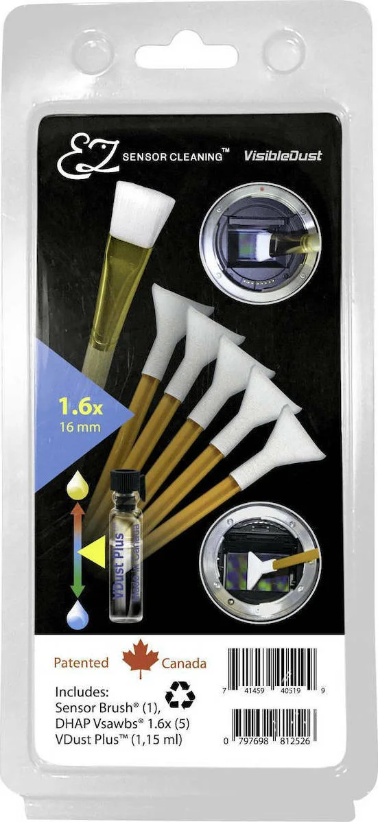 20210311152111_visible_dust_ez_plus_kit_vdust_1_6_orange_12300438 Visible Dust Ez Plus Kit Vdust 1.6 Καθαρισμός Αισθητήρα 12300438 5τμχ - Image 1