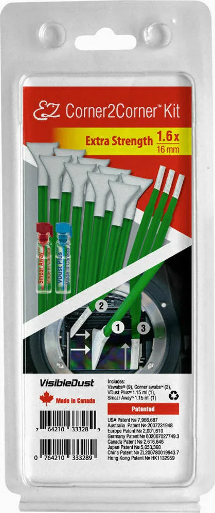 Visible Dust EZ Corner2Corner Kit 1.0x Extra Strength Καθαρισμός Αισθητήρα 18512894 - Image 1