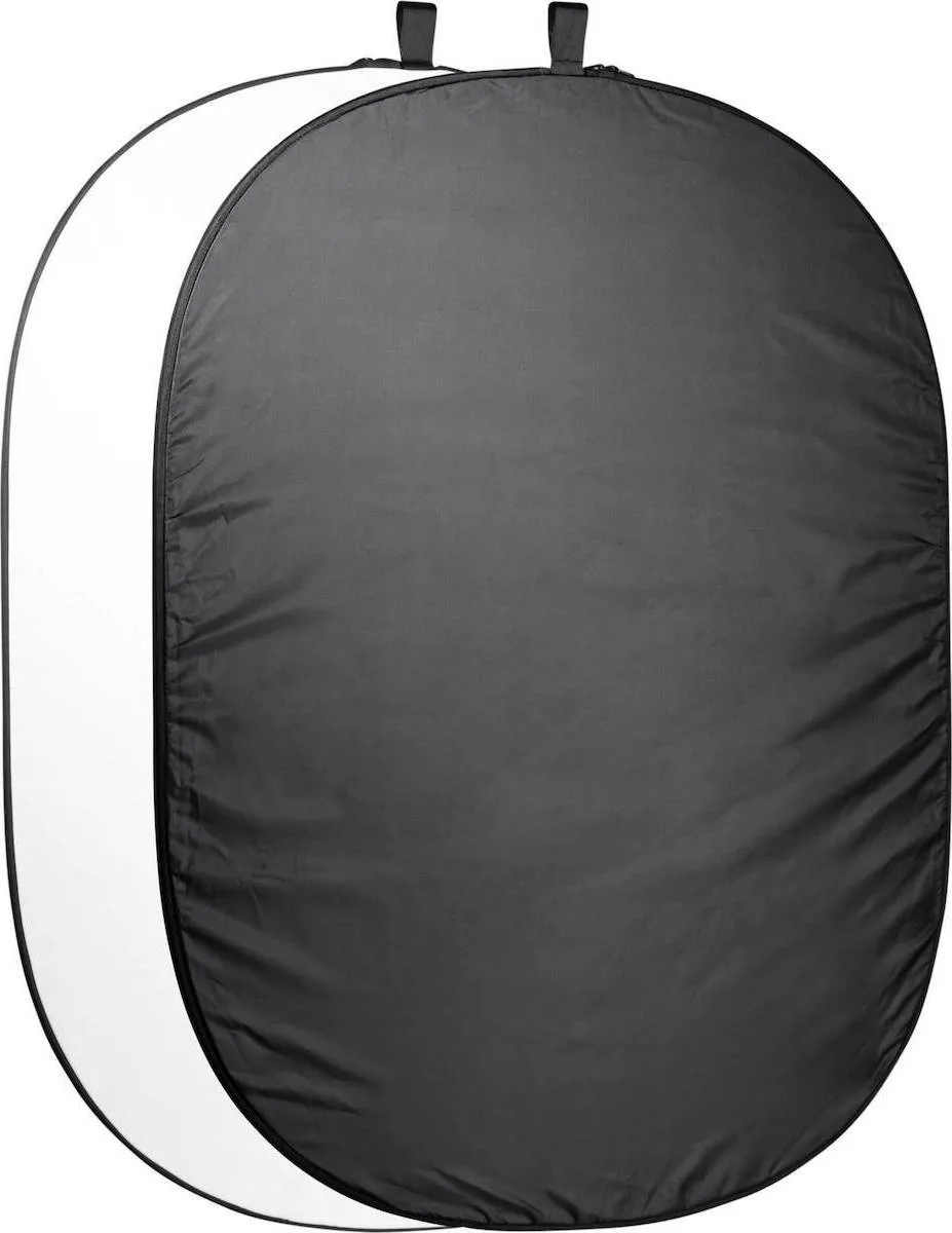 20210311171519_walimex_foldable_200x230cm_black_white_20755 Walimex 2 in 1 Foldable Φωτογραφικό Φόντο Υφασμάτινο 200x230εκ. Black/White 20755 - Image 1