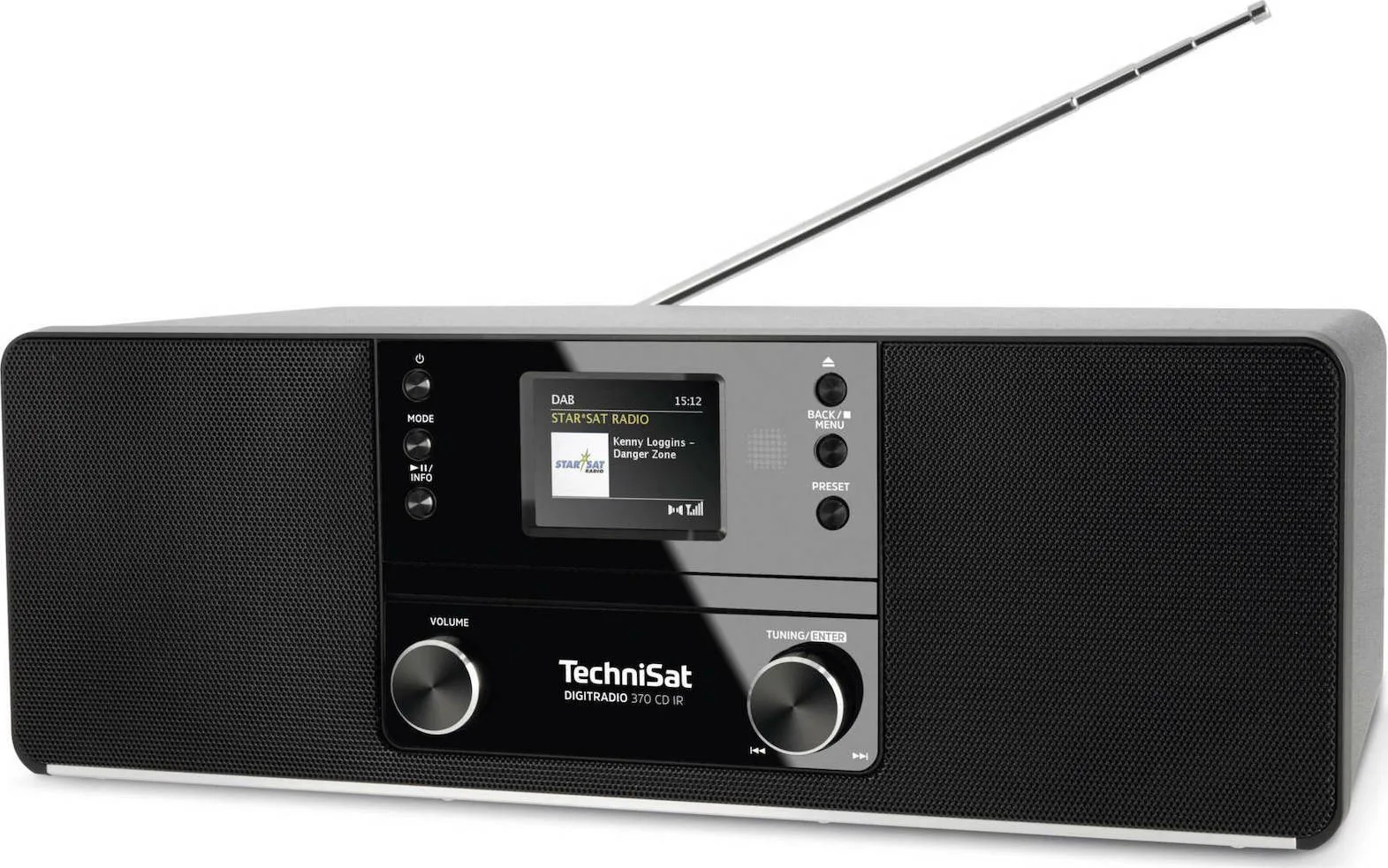 20210317161659_technisat_digitradio_370_cd_ir_black Technisat Ηχοσύστημα 2.0 DigitRadio 370 IR 0000/3949 10W με CD / Digital Media Player, WiFi και Bluetooth Μαύρο - Image 1