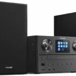 Philips Ηχοσύστημα 2.0 TAM8905 TAM8905/10 100W με CD Player, WiFi και Bluetooth Μαύρο