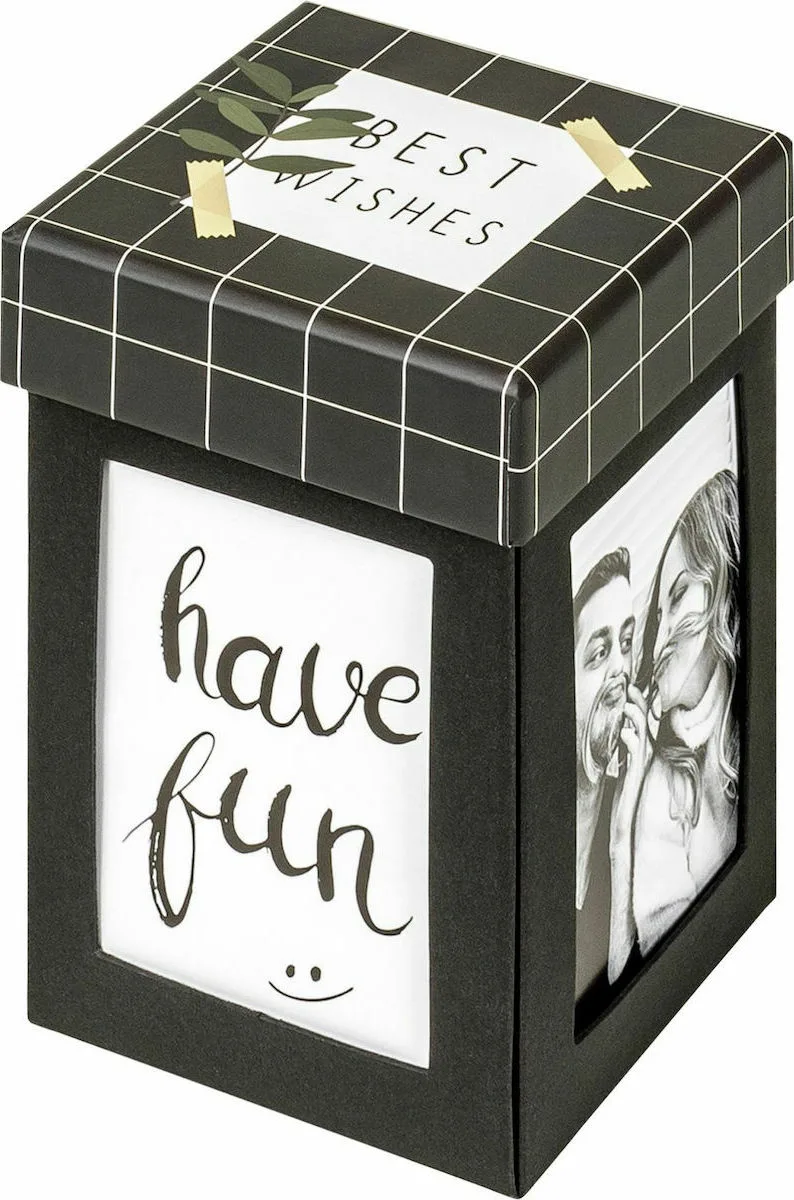 20210319124410_walther_almpoum_photo_gift_box_surprise_mayro_8_5x8_5cm_fb280b Walther Άλμπουμ Gift Box Surprise Μαύρο FB280B 8.5x13.5εκ. - Image 1