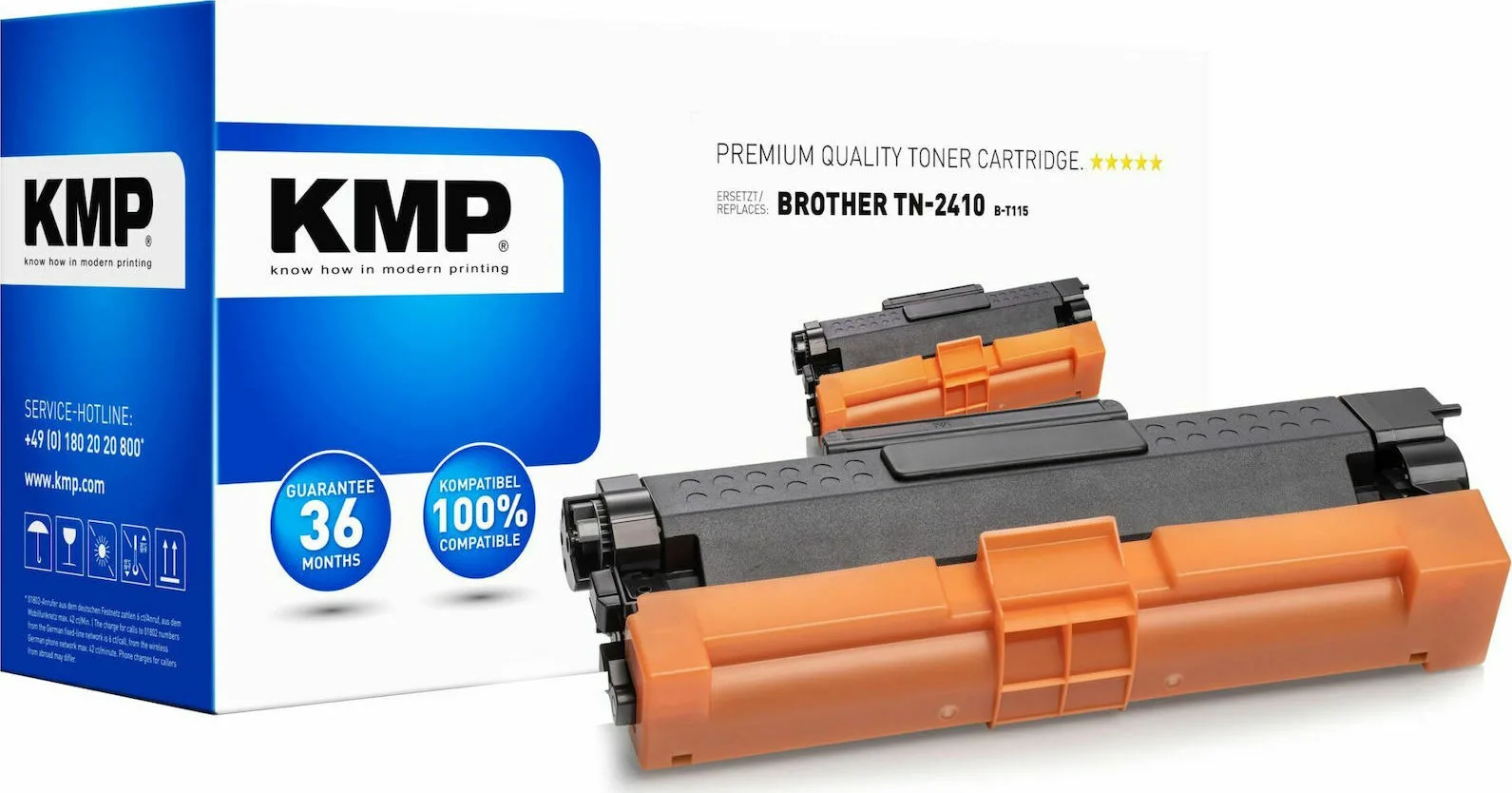 20210319125251_kmp_symvato_toner_brother_tn_2410_mayro KMP B-T115 Συμβατό Toner για Laser Εκτυπωτή Brother TN-2410BK 1200 Σελίδων Μαύρο - Image 1