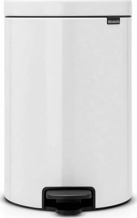 Brabantia NewIcon Κάδος Απορριμμάτων Μεταλλικός με Πεντάλ Λευκός 20lt 111846 - Image 1