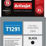 Active Jet Συμβατό Μελάνι Εκτυπωτή InkJet Epson T1291 18ml Μαύρο 1τμχ AE-1291N