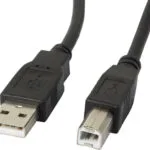 Lanberg USB 2.0 Cable USB-A male - USB-B male Μαύρο 1m (CA-USBA-10CC-0010-BK)