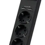 CyberPower Πολύπριζο 4 Θέσεων με 2 USB-A και Καλώδιο 1.8m P0420SUD0-FR