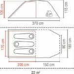 Coleman Cortes 3 Σκηνή Camping Τούνελ Ορειβασίας Μπλε με Διπλό Πανί 3 Εποχών για 3 Άτομα Αδιάβροχη 2000mm 170x205x105εκ. 2000035209