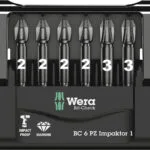 Wera Σετ 6 Μύτες Κατσαβιδιού Αστέρι Bit Check 6 PZ Impaktor 1 05057692001