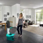 Leifheit Κουβάς με Στίφτη και Ροδάκια Πλαστικός 55076 Χωρητικότητας 8lt Πράσινος