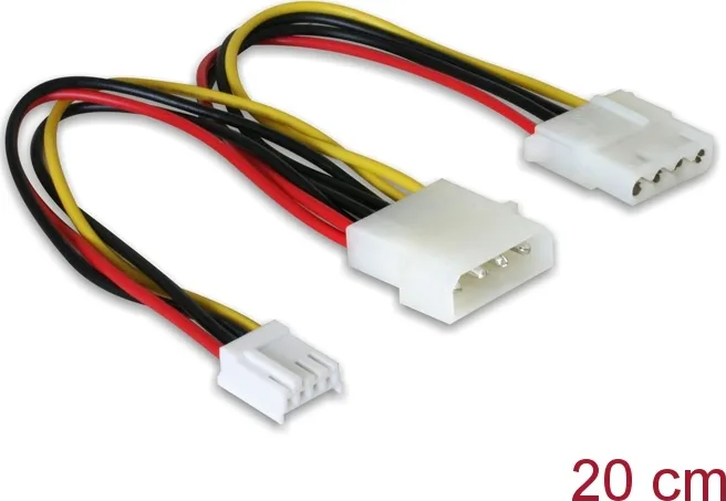 DeLock 4-Pin Molex - 4-Pin Molex Cable 0.2m Κόκκινο 82111 - Image 1