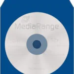 MediaRange Φάκελος για 1 Δίσκο με Διάφανη Πρόσοψη σε Διάφορα Χρώματα 20063 100τμχ