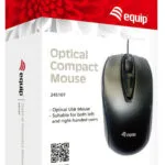 Equip Optical Compact Mouse Ενσύρματο Ποντίκι Μαύρο